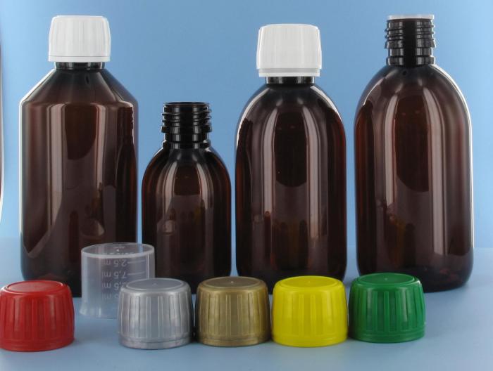 New PET Sirop bottles for liquid medicine