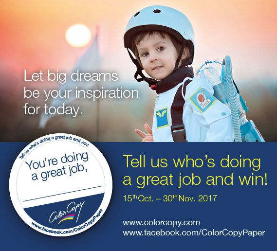 Color Copy’s “Doing a great job” promotion takes you to the moon