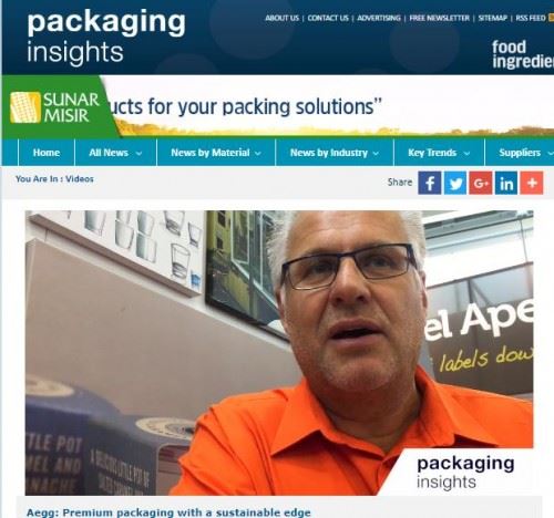 Aegg sustainable range of packaging 