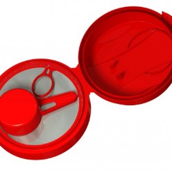 Flip top closure with integrated scoop offers new level of convenience