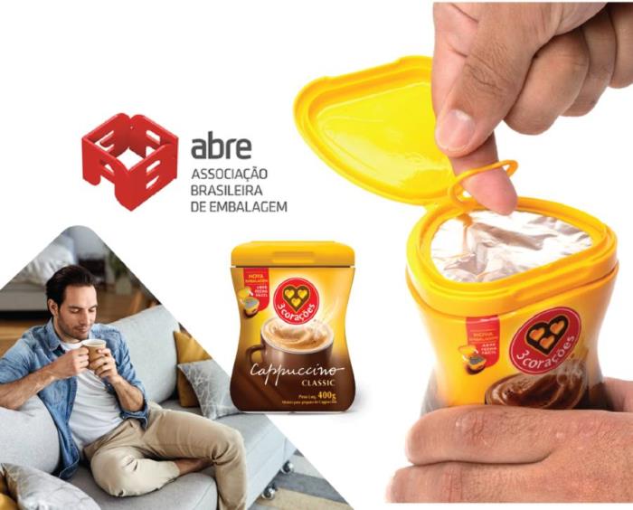 Aptar Food + Beverage Receives Bronze Award for Redesign and Innovation of New 3Corações Cappuccino Packaging in Brazil