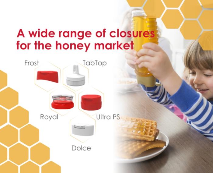 Aptar Food + Beverage Offers a Wide Range of Closures That Promote Clean and Enjoyable Honey Dispensing