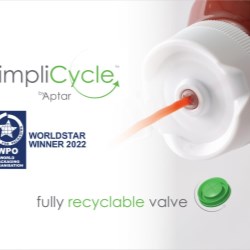 Aptar Food + Beverage’s SimpliCycle Recyclable Valve Wins Recognition at the 2022 WorldStar Global Packaging Awards