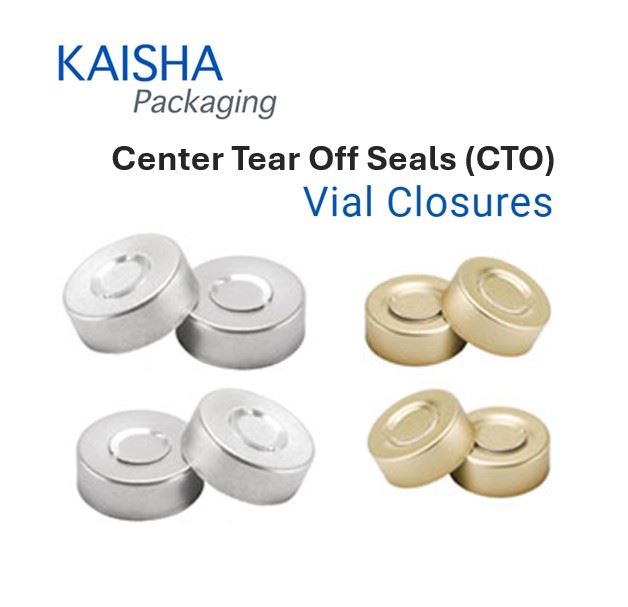 Center Tear Off Seals For Vials and Injectables