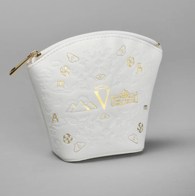 Rounded Zipper Cosmetic Bag