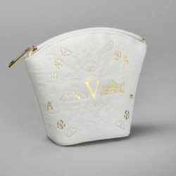 Rounded Zipper Cosmetic Bag