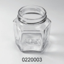 Clear Glass Food Jar - 0220003