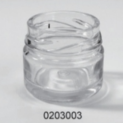 Clear Glass Food Jar - 0203003