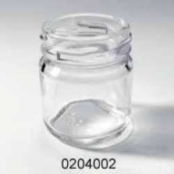 Clear Glass Food Jar - 0204002