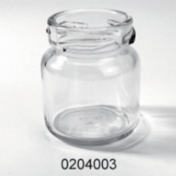 Clear Glass Food Jar - 0204003