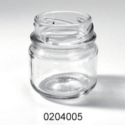 Clear Glass Food Jar - 0204005