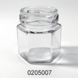 Clear Glass Food Jar - 0205007