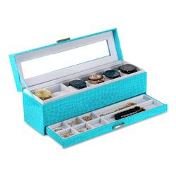 Luxury Watch & Jewelry Case – Elegant Storage for 6 Watches