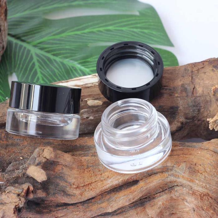 3g mini clear glass jar