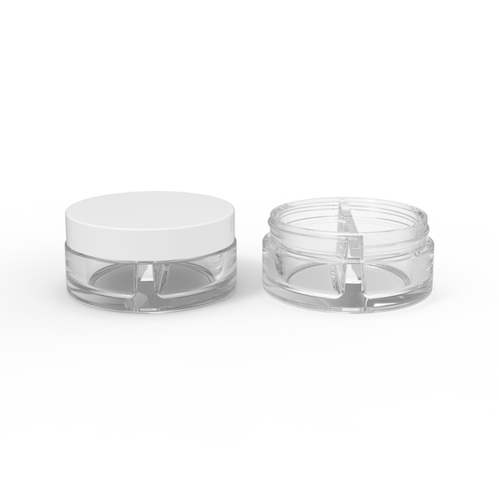 75mL Dual Chamber Glass Jar-P1559