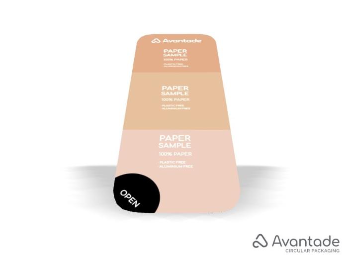 All-paper blister pack for sustainable beauty