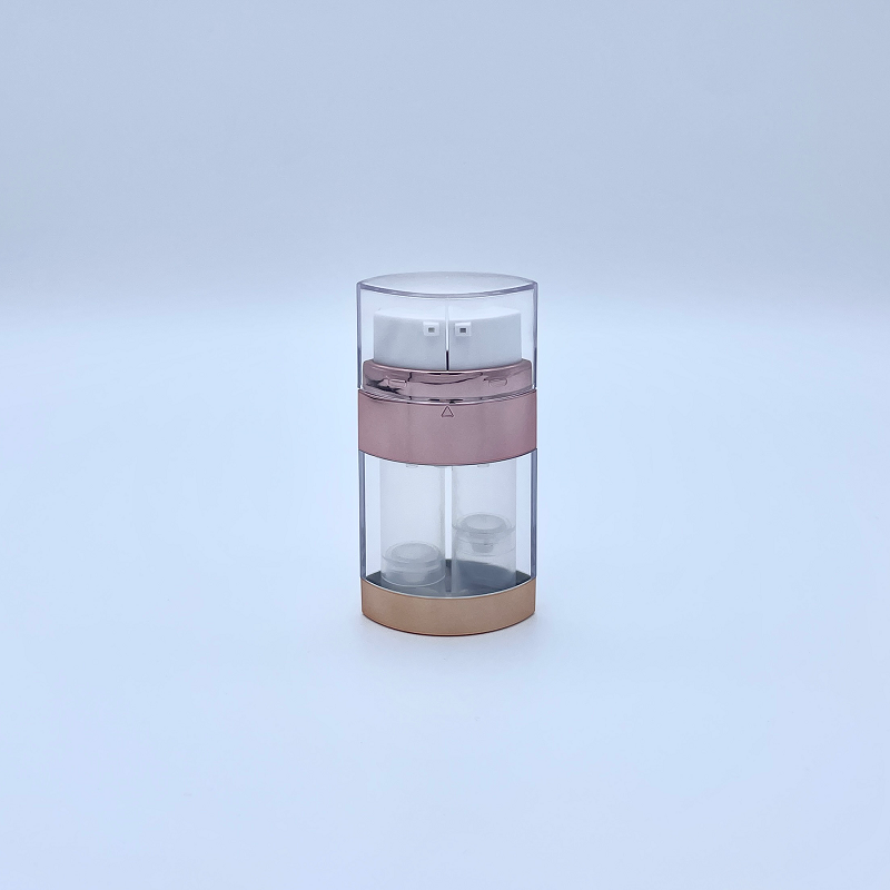 15ml (7.5ml + 7.5ml) Airless Twin Chamber Bottle W Separate Nozzle