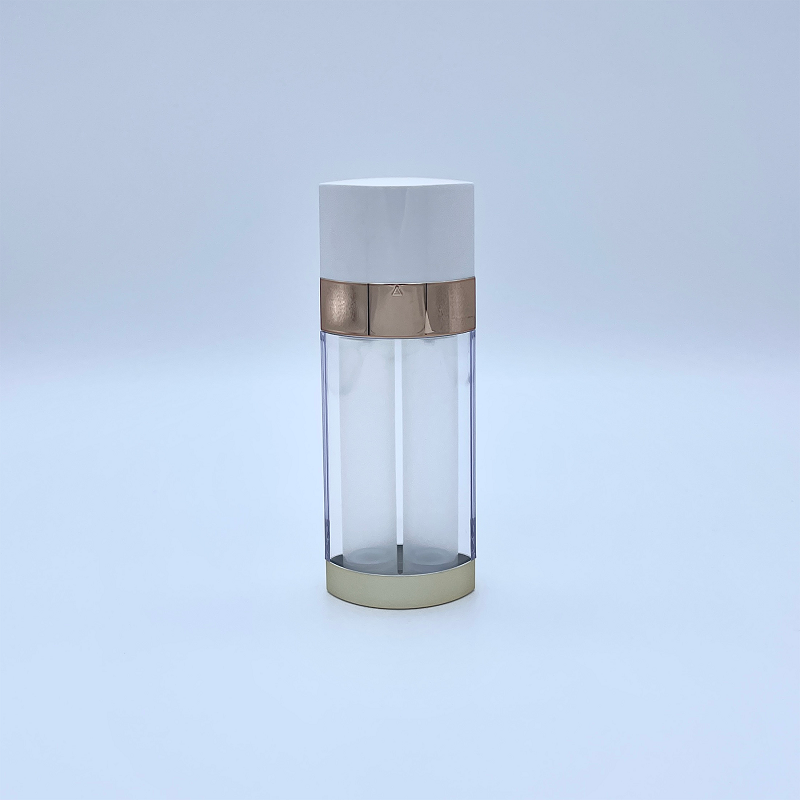 30ml (15ml + 15ml) Airless Twin Chamber Bottle W Separate Nozzle