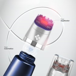 Red Light-Integrated Skincare Applicators for Advanced Sun Care Repair