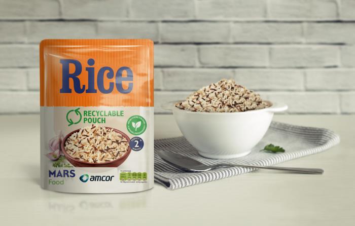 Mars Food & Amcor announce industry-first move to launch recyclable microwavable rice pouch