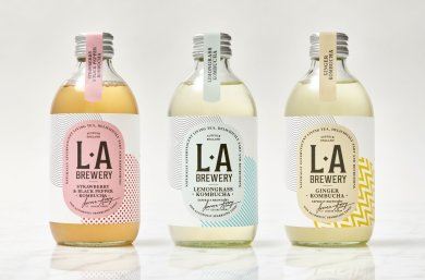 Apothecary bottle lends distinctive look to kombucha