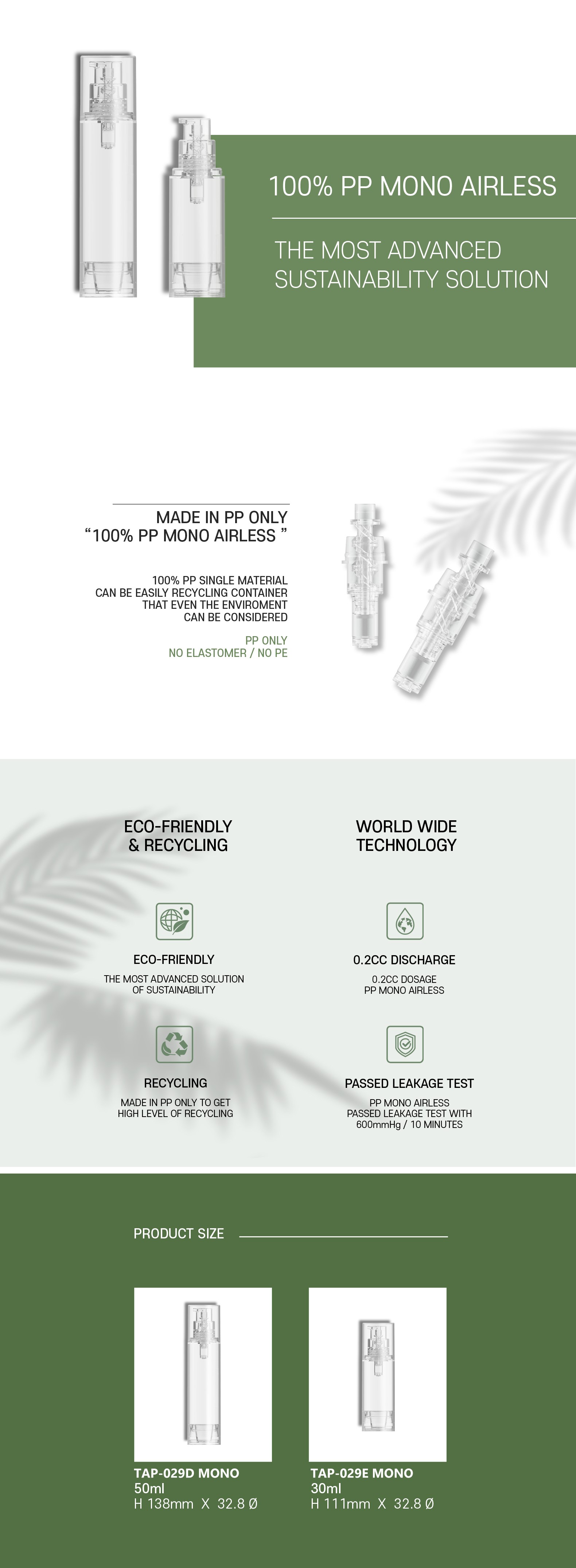 100% PP Mono Essence Airless (30ml)