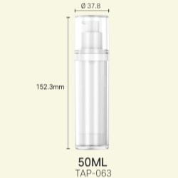 100% PP Mono Essence Refillable Airless (50ml)