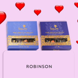 Exquisite Holdsworth chocolates and sustainable Robinson packaging- the perfect match this Valentines!