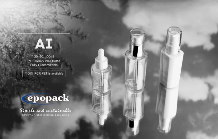 EPOPACKs Product of the Month: AI series PET bottles with a unique shape