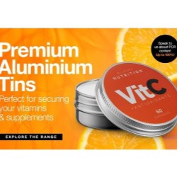 Your Vitamins & Supplements with BlueSkys Aluminium Tins