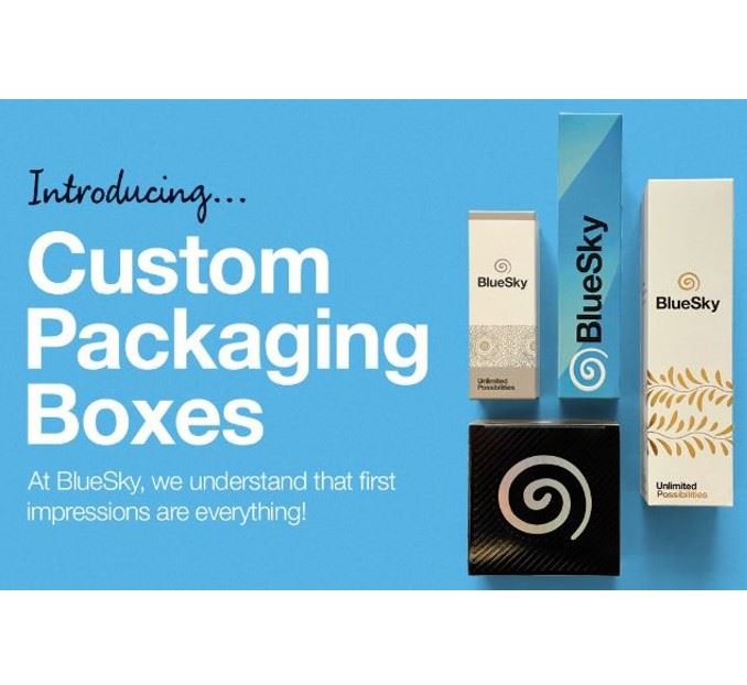 BlueSky’s Custom Packaging Boxes: Transform Your Product Presentation