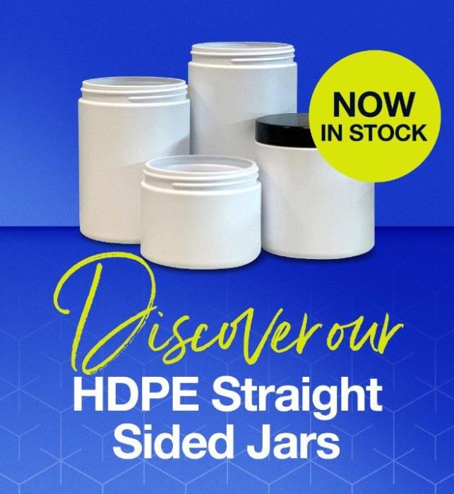 Discover HDPE Straight Sided Jars in UK Stock