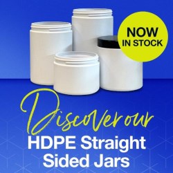 Discover HDPE Straight Sided Jars in UK Stock