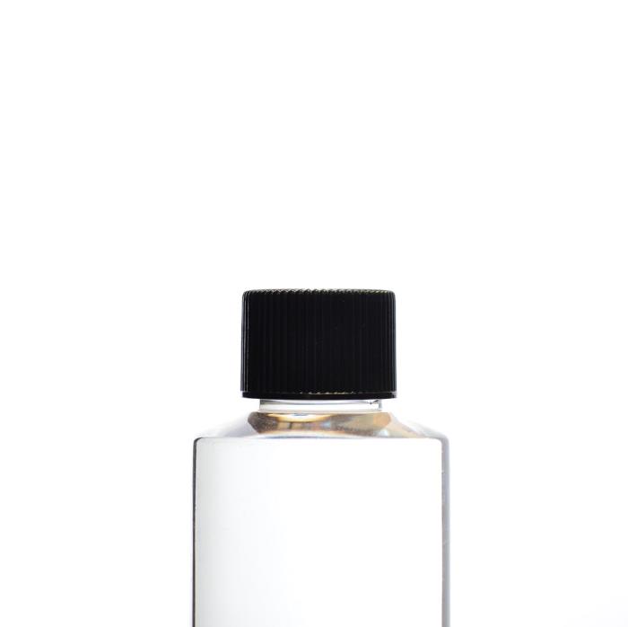 20/410 Black PP Ribbed Screw Cap, EPE Lined