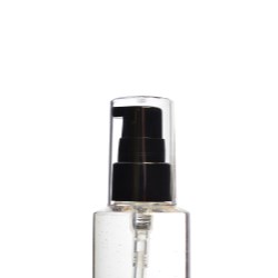 20/410 Black Smooth Treatment Pump with Clear Overcap, Diptube 120mm FBOG
