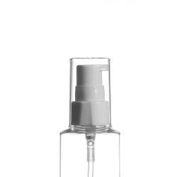 20/410 White Smooth Treatment Pump with Clear Overcap, Diptube 120mm FBOG