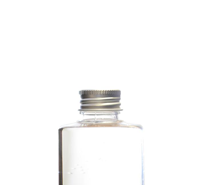 24/410 Brushed Aluminium Ribbed Screw Cap, EPE Lined