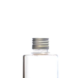 24/410 Brushed Aluminium Ribbed Deep Skirt Screw Cap, EPE Lined