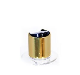 24/410 Black Disc Top with Gloss Gold Collar