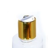 24/410 White Disc Top with Gloss Gold Collar