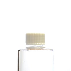 24/410 White PP Ribbed Screw Cap, EPE Lined