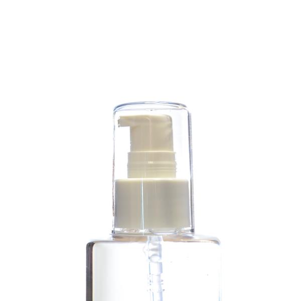 24/410 White Smooth Treatment Pump with Clear Overcap, Diptube 210mm FBOG