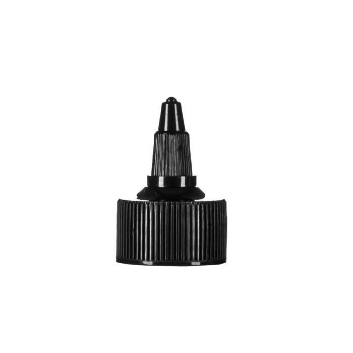 24/410 Black PP Twist Top Closure, Black Nozzle, EPE Lined