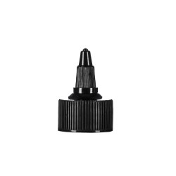 24/410 Black PP Twist Top Closure, Black Nozzle, EPE Lined