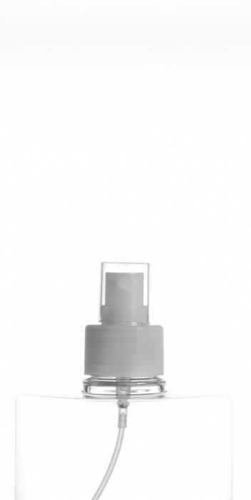 28/410 Natural Ribbed Atomiser with Clear K Overcap, Diptube 200mm FBOG