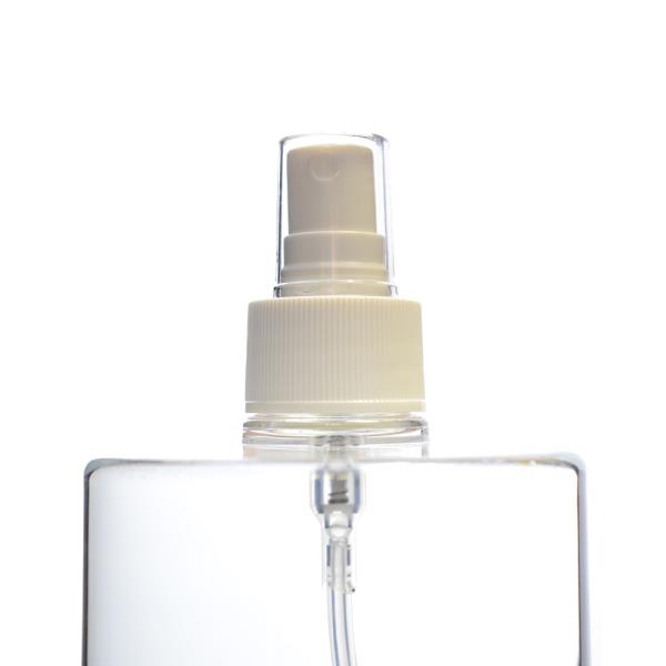 28/410 White Ribbed Atomiser with Clear K Overcap, Diptube 200mm FBOG