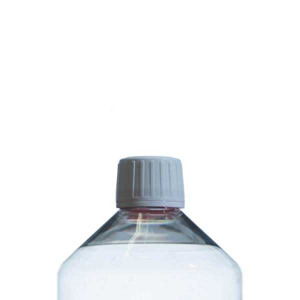 28mm ROPP White PP Screw Cap with White Band, Boreseal