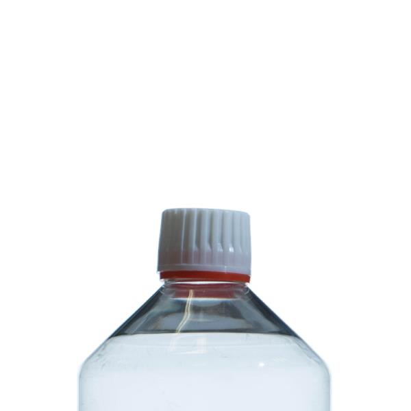 28mm ROPP White PP Screw Cap with Red LDPE TE Band, EPE Lined