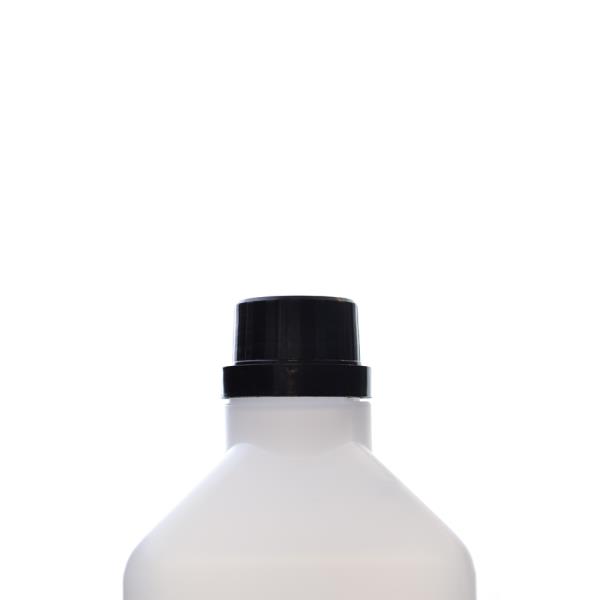 32/410 Black PP Ribbed TE Screw Cap, EPE Lined