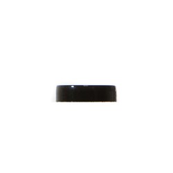 33mm Black PP Flat Cap, EPE Lined